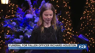 Daughter of fallen officer delivers heartbreaking eulogy at funeral