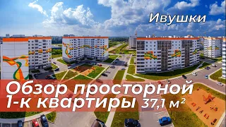 Обзор просторной 1-к квартиры 37,1 м² | Ивушки | Великий Новгород