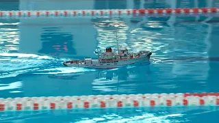 На соревнованиях по плаванию в Бийске прошли показательные выступления по судомодельному порту