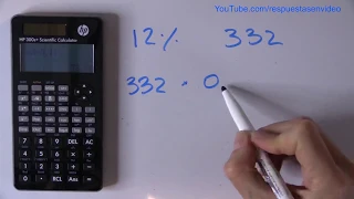 Cómo CALCULAR el 12 POR CIENTO  - SACAR PORCENTAJES