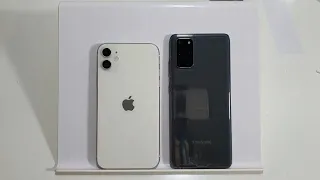 iPhone 11 vs Samsung S20 Plus Speed Test, Display Test | Apple A13 Bionic vs Snapdragon 865