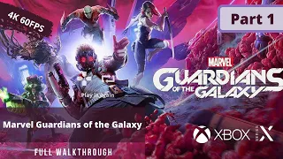 Marvel's Guardians of the Galaxy (Part 1 of 2) |Full game Walkthrough| No Commentary | Xbox series x