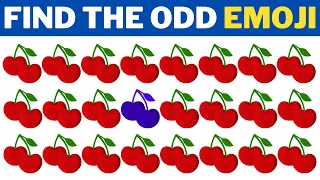 FIND THE ODD EMOJI OUT in these Emoji Puzzles! | Odd One Out Puzzle | Find The Odd Emoji Quizzes