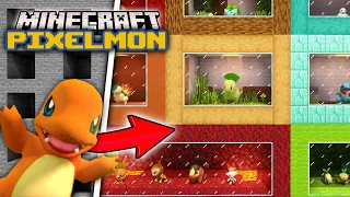 I Trapped Every Starter Pokémon in Minecraft Pixelmon