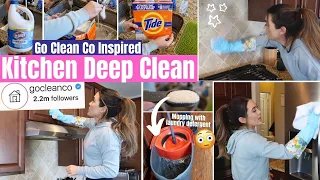 Trying the GO CLEAN CO CLEANING METHOD to DEEP CLEAN KITCHEN | Cleaning Tips & Hacks