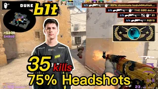 b1t matchmaking DustⅡ - 35Kills - Triple＆2 Quadros - 😮75% HS - CSGO b1t POV!