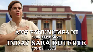 ANG PANUNUMPA NI VP INDAY SARA DUTERTE ( San Pedro Square, Davao City)