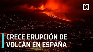 Imágenes del volcán Cumbre Vieja, en España, lanzando lava y fuego - Despierta