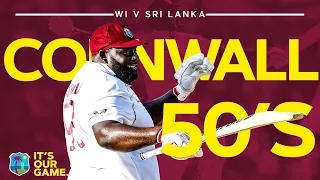 Cornwall SMASHES Maiden 50 Then Follows it Up with Another! | West Indies v Sri Lanka