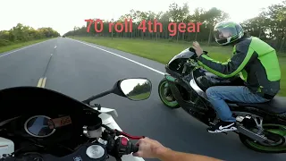 11 gsxr 600 vs 99 zx9r i got gapped😥