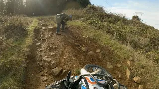 Africa Twin and Benelli 502X Take on a Hill Climb
