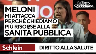 Schlein: "Meloni mi attacca perché chiedo più risorse alla sanità pubblica. Situazione disperata"