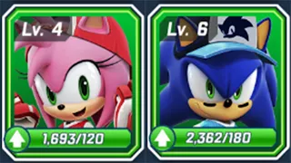 Sonic Forces Athletes Runners Battle - All Star Amy vs Slugger Sonic - All Characters Unlocked