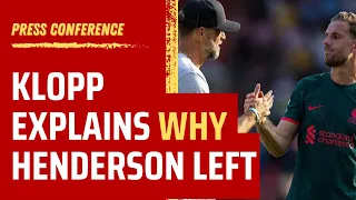 Klopp: Why Jordan Henderson left – “That’s why it was better he moved on”