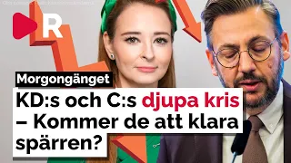 Morgongänget: KD:s och Centerns djupa kris – Kommer de att klara spärren?