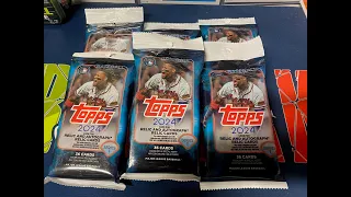 Opening 6 Value Packs Of 2024 Topps Series 1! Team Color Parallel and Numbered Auto Pull!!