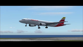 FS2004 - Iberia A320 Landing