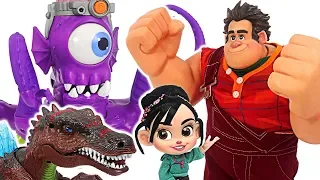 Talking Big Ralph Breaks the Internet! Defeat the giant Alien octopus, dinosaurs! #DuDuPopTOY