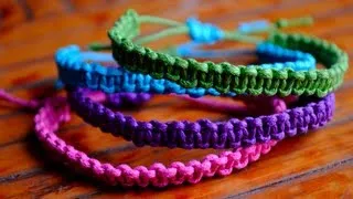 DIY Stackable Square Knot/Cobra Stitch Bracelets