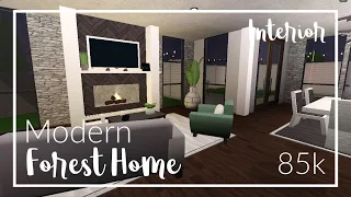 Modern Forest Home || Interior || Bloxburg House Build