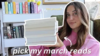 TBR Jar picks my March reads- pick my prompts (monthly tbr)