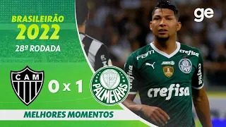 ATLÉTICO-MG 0 X 1 PALMEIRAS | MELHORES MOMENTOS | 28ª RODADA BRASILEIRÃO 2022 | ge.globo