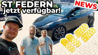 TESLA MODEL Y mit 30mm ST FEDERN/KWV3/LEVELLING/ÖHLINS - NEWS von REIFENREBER | EFIEBER