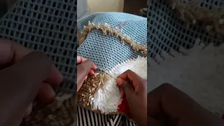 DIY SHAGGY RUG AT HOME.