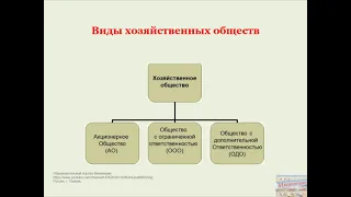 Организационно-правовые формы предприятий и виды организаций