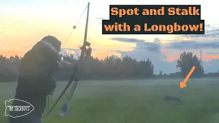 Spot and Stalk Hog Hunting with a Longbow! Traditional Bowhunting The Stickboys