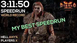 MY BEST SPEEDRUN (HELL DRUID) - WORLD RECORD | 3:11:50 IGT | 3:18:14 RTA | DIABLO 2 RESURRECTED