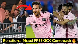 CRAZY 😱 Reactions to Messi Freekick comeback  BRACE Vs FC Dallas 🔥| Inter Miami Vs FC Dallas 2023