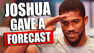 Anthony Joshua GAVE A TERRIFYING FORECAST FOR A REMATCH WITH Alexander Usyk / Fury SHOCKED Whyte