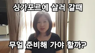 (4월9일 총1,910명)싱가폴로 살러 올때 꼭 가져와야 할 게 무엇일까요? 댓글로 알려주시면 정말 감사하겠습니다.