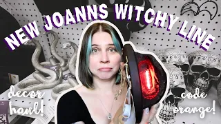 CODE ORANGE | JOANN Fabric: checking out new witchy line for halfway to Halloween and decor haul