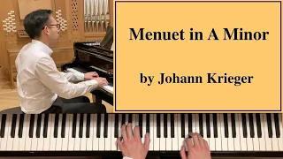 Johann Krieger: Menuet in A Minor [Piano Tutorial]