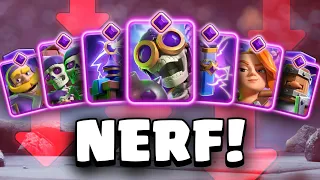 🚨😱 Supercell is nerfing ALL EVOLUTIONS + TOWER TROOPS  [WIP BALANCE CHANGES]