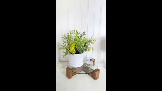 DIY Wooden Planter | Dollar Tree 😍❤️ #shorts #dollartree #homedecor