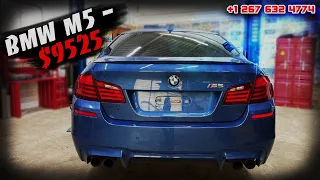 BMW M5 - $9525 , восстановление утопленника #BMW . Авто из США 🇺🇸.