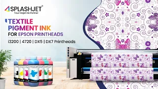 Digital Textile Pigment Ink For Epson i3200 Printheads |  Printing on Cotton and Natural Fabrics