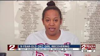 9-year-old OKC girl recovering, shot during a road rage incident in Texas