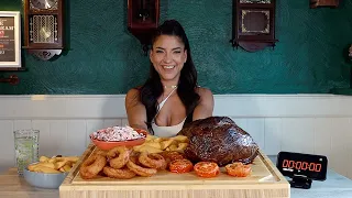 THE UNDEFEATED 80oz 'WIDEBEAM' #steak  CHALLENGE! | @LeahShutkever