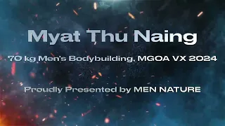 Myat Thu Naing, 70kg Men's Bodybuilding, MGOA VX 2024