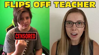 Kid Flips Off Teacher AGAIN In Zoom Trolls Online Class - Online School Trolling Zoom!