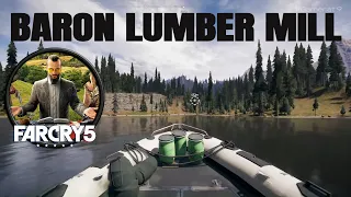 FAR CRY 5- LIBERATING BARON LUMBER MILL OUTPOST- BEST STEALTH SKILLS (4K 60FPS)