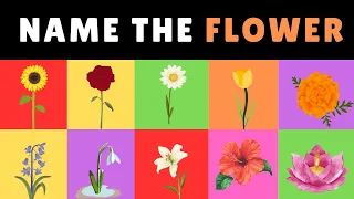 FLOWER VOCABULARY FOR KIDS | GUESS THE FLOWER |  Flowers Name In English With Pictures #flowernames