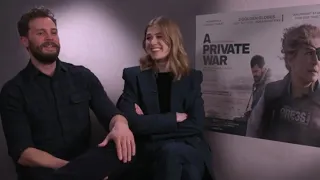 Rosamund Pike and Jamie Dornan on A Private War