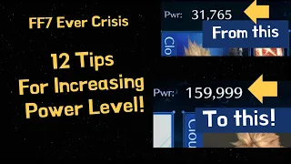 FF7 Ever Crisis: How to Increase Character Power Level  | Final Fantasy 7 Ever Crisis