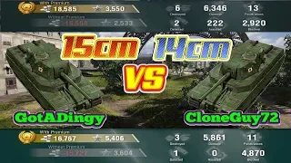 Type 4 Heavy Ace Tankers "15cm vs 14cm" -- World of Tanks