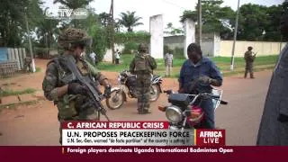 U.N. Proposes more Peacekeepers in C.A.R